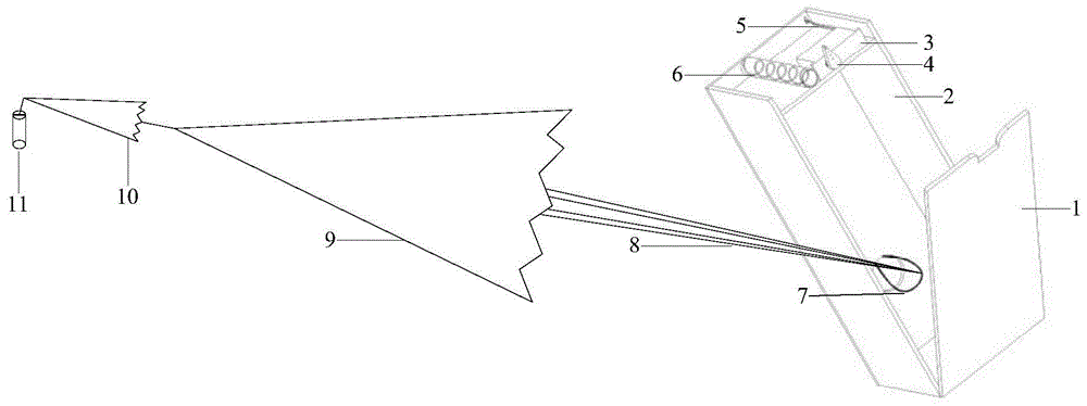 一种空中投放的折叠翼无人机降落伞装置的制作方法