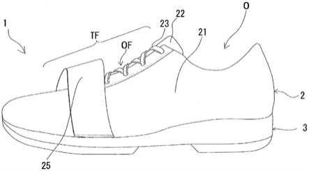 鞋的鞋面和鞋的鞋面的制造方法与流程