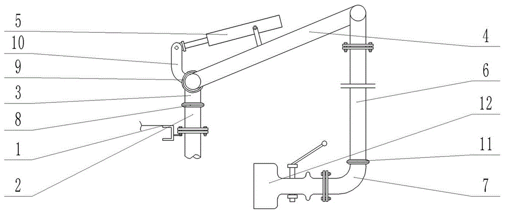 一种甲醇装车鹤管装置的制作方法