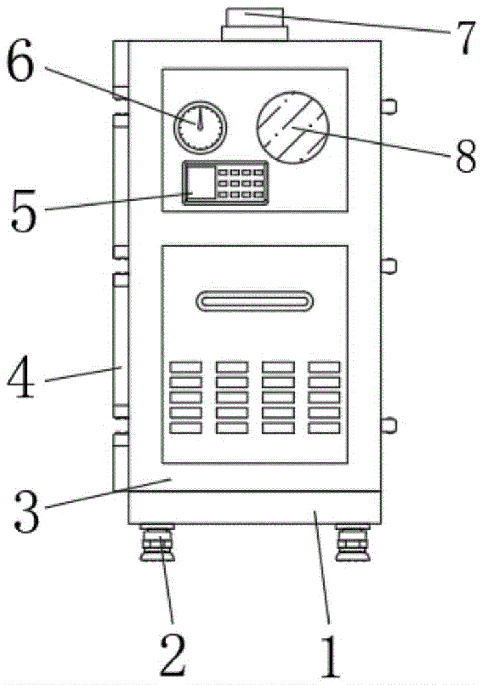 一种底座支架可调节的充气柜的制作方法
