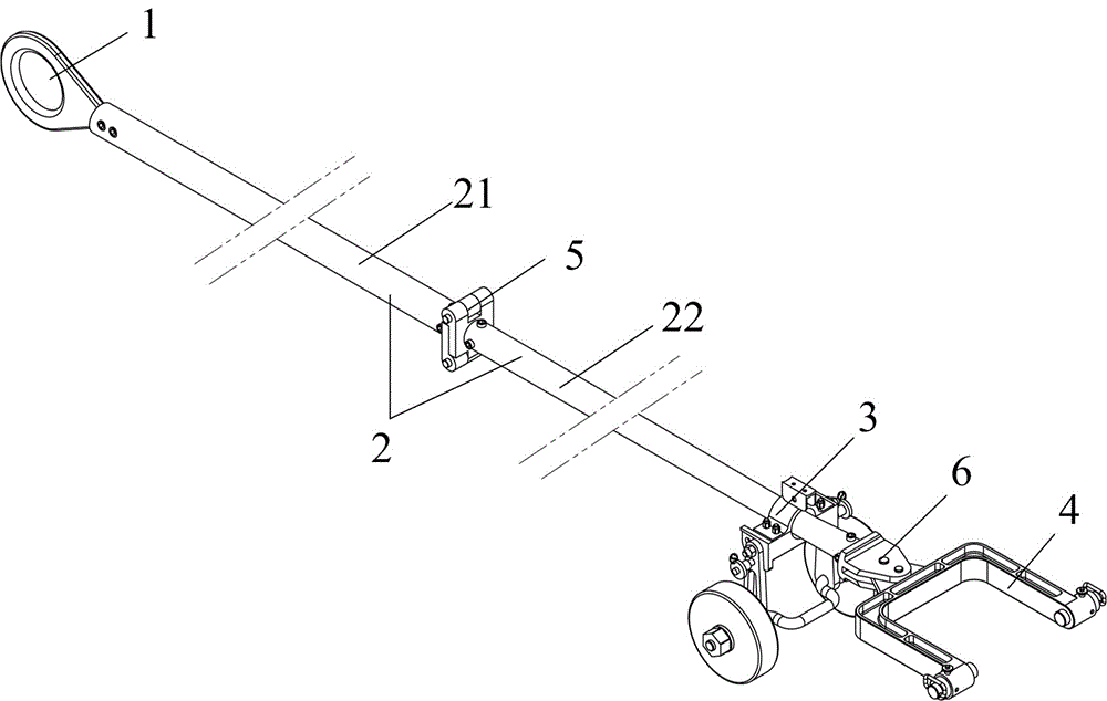 一种用于无人飞机的可折叠式牵引杆的制作方法