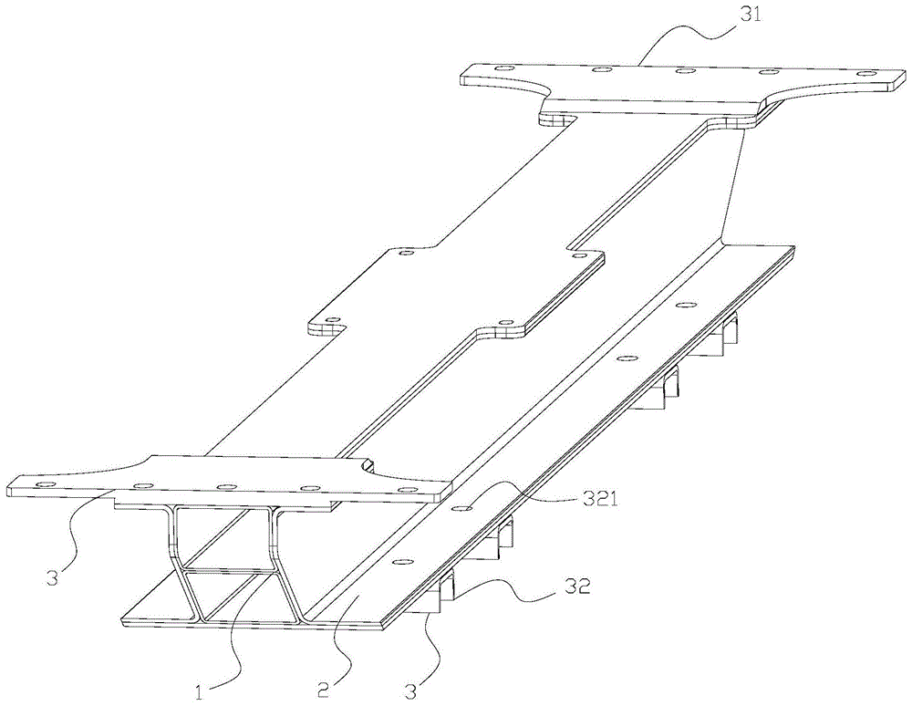 一种高速列车大型安装横梁结构的制作方法