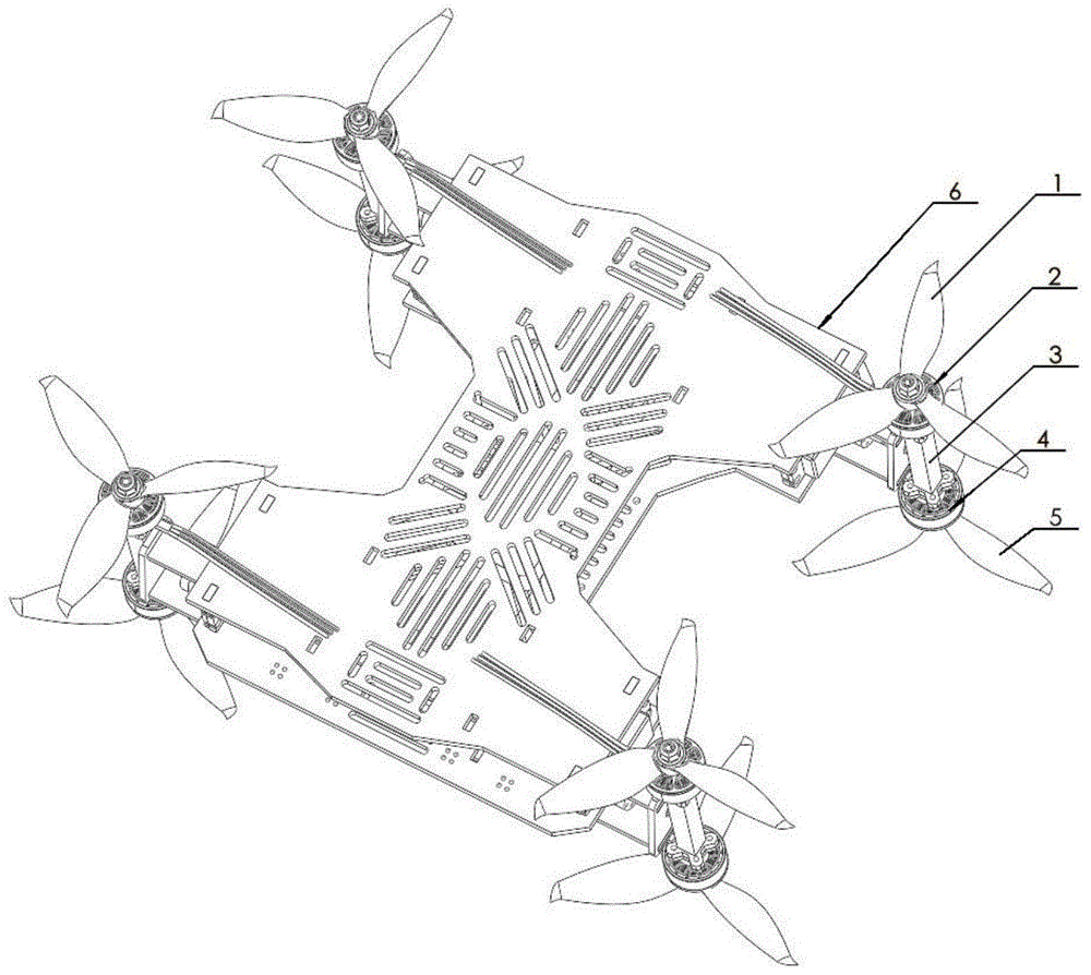 一种四轴倾转翼结构及其控制方法与流程
