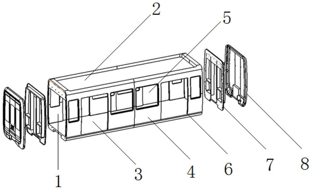 一种空轨列车车体结构的制作方法