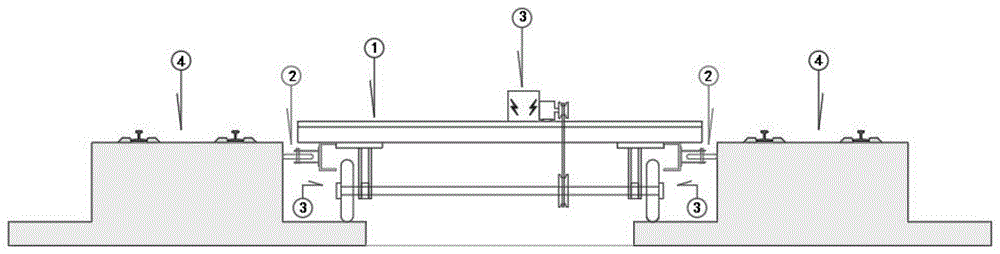 用于高铁双线桥梁无砟道床间导向自行施工运输小车的制作方法