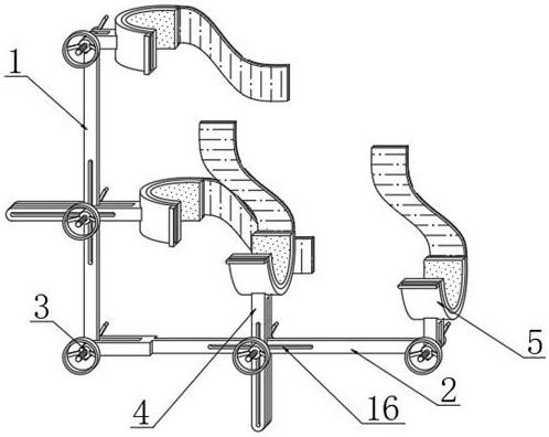 空间弧形柱分段式焊接时的临时固定装置的制作方法