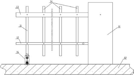 一种可调式悬浮撑脚道闸栅栏的制作方法