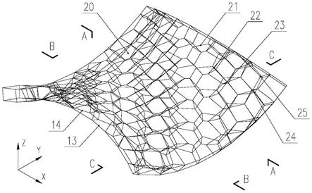 菱形十二面体堆积组合的空间双曲面网壳结构的制作方法