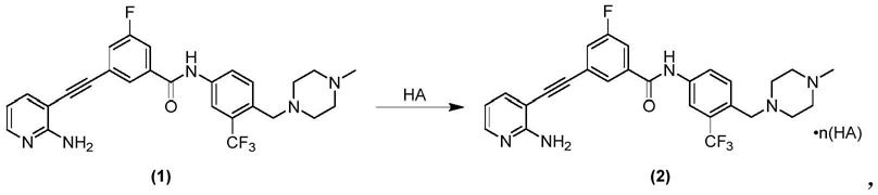 含邻氨基吡啶炔基的化合物的盐及其制备方法和应用与流程