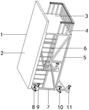一种移动式两用体育训练过墙塔台的制作方法