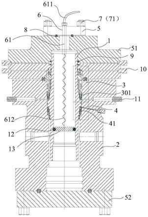 芯轴式套管悬挂器测试装置的制作方法