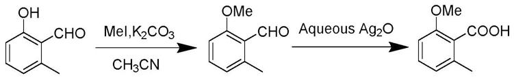 一种2-甲氧基-6-甲基苯甲酸的制备方法与流程