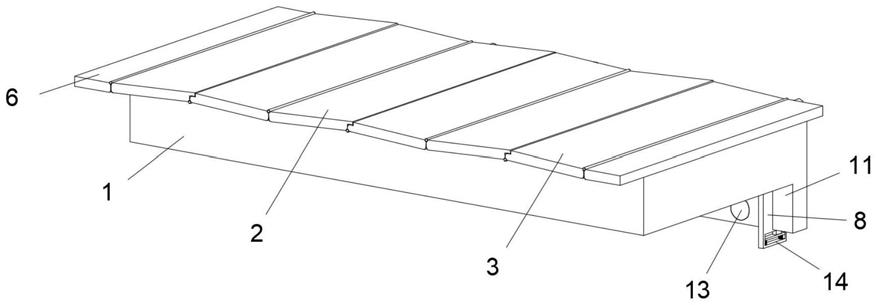 一种建筑大跨度钢结构折叠雨棚的制作方法