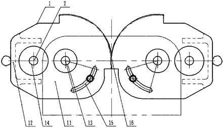 一种细纱机减速器的双输出轴轴距向心同步调节装置的制作方法