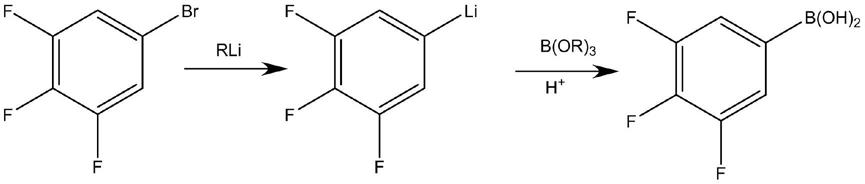 一种3,4,5-三氟苯硼酸的制备方法与流程