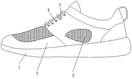 一种防滑透气型运动鞋鞋面的制作方法