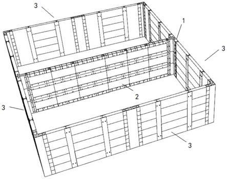 一种拼装式钢木组合剪力墙结构体系的制作方法