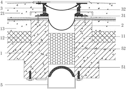 一种停车屋面承重型变形缝结构的制作方法