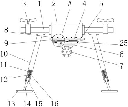 一种无人机测绘平置减震连接装置的制作方法