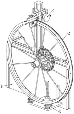 一种勾爪辅助自行车轮组装配组件的制作方法