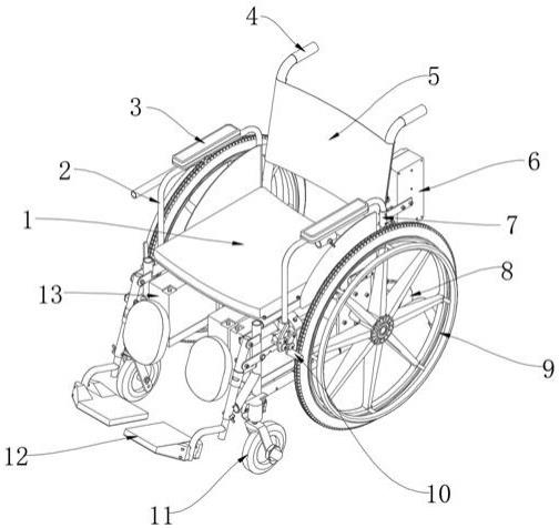 一种生活及康复功能的电动轮椅