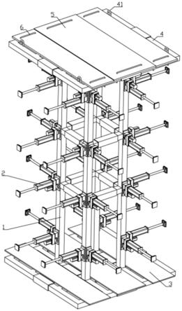 一种装配式电梯井上施工平台的制作方法