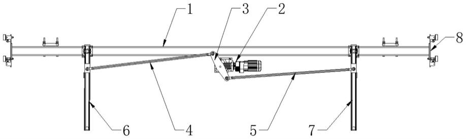 行车吊杠的可旋转式吊钩装置的制作方法