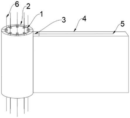 一种稳定性好的PVC-FRP管钢筋混凝土柱与钢板剪力墙连接结构