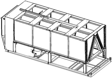 一种风冷磁悬浮冷凝器安装结构的制作方法