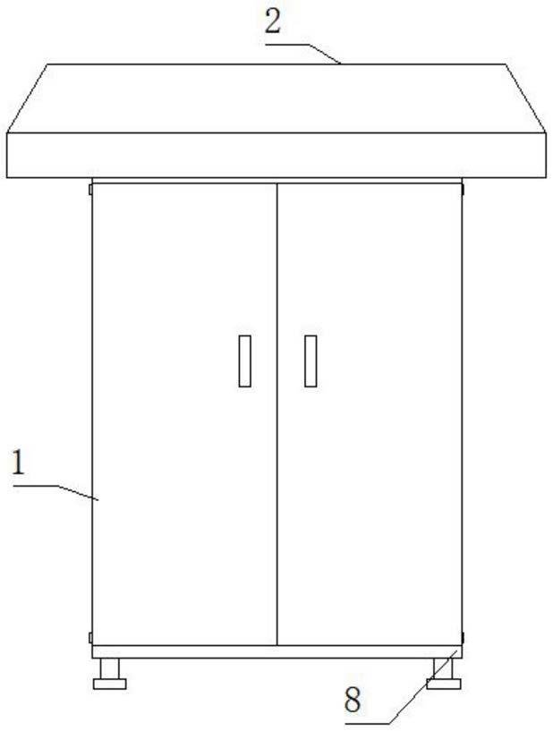 一种电气配电柜用防潮散热结构和稳定安装结构的制作方法