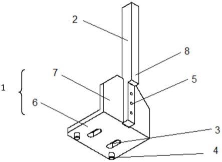 用于进口导流叶片开口角度调节的垂直测量架的制作方法
