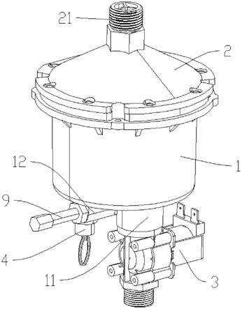 一种高压贮气罐电磁开关泄压结构的制作方法