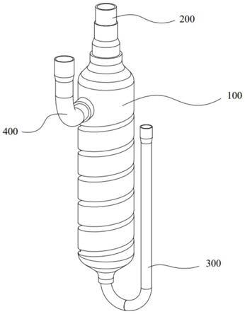 一种螺旋导流式油分离器及空调器的制作方法