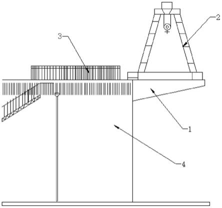 一种适用于危废刚性填埋场龙门吊轨道悬挑支座的制作方法