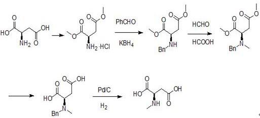 一种N-甲基-D-天冬氨酸的制备方法与流程