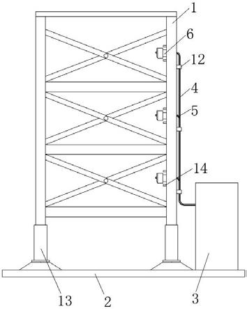 一种垂直循环式立体车库充电供电装置的制作方法
