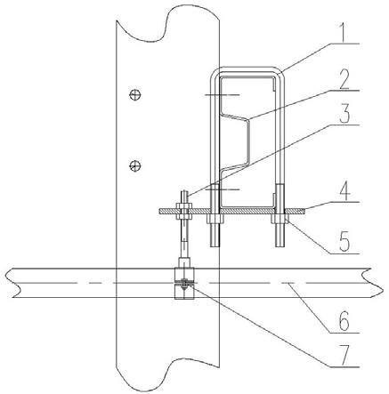 立体仓库货架喷头支管吊架的制作方法