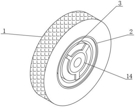 一种内置定位结构的车轮的制作方法