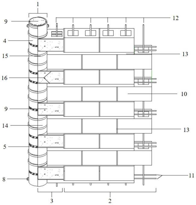 一种PVC-FRP管钢筋混凝土柱与配筋砌体墙的连接结构