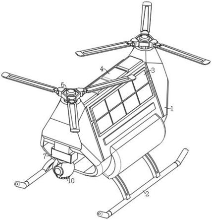 一种三叶桨双旋翼纵列式直升机的制作方法