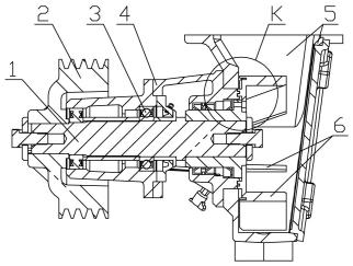 一种回转式包装机轴承箱密封防灰结构的制作方法
