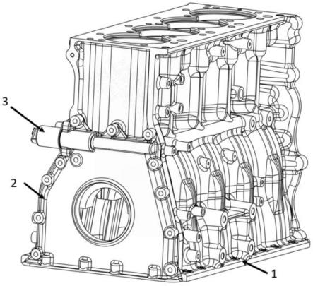 一种柴油机润滑油道总成及其油量调节方法与流程