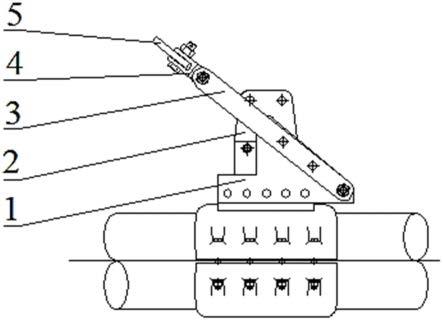 双侧辅助拉索的管型母线悬吊系统挂点高度调节机构的制作方法