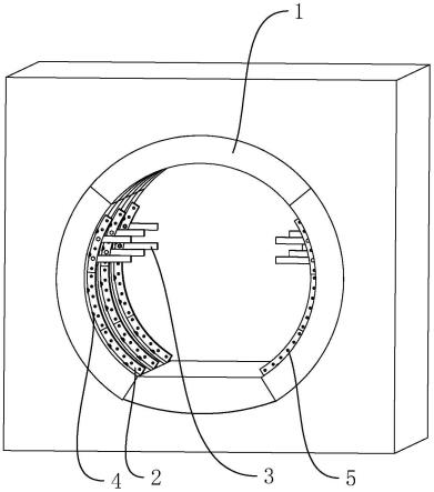 一种电缆隧道可调式环向支架的制作方法
