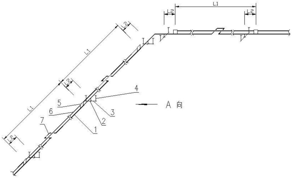 吊挂支架下管道热膨胀自平衡结构的制作方法