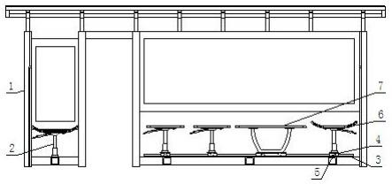 一种具有座位调节的公交候车亭的制作方法