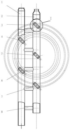 一种料仓管子支座结构的制作方法