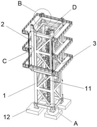 一种加固结构型抗风耐用电力电塔的制作方法