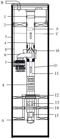 一种适用于高含砂的电泵与射流泵组合举升工艺管柱及其使用方法与流程