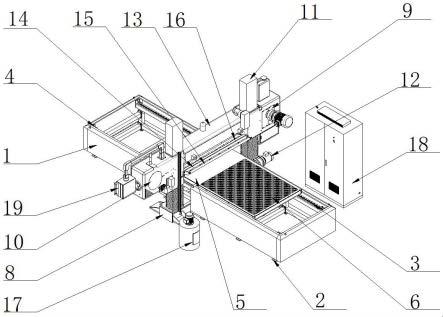 平板吸盘型自动升降往复式龙门平切机的制作方法